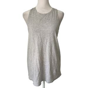 Lululemon light heather gray open-back sleeveless tank top